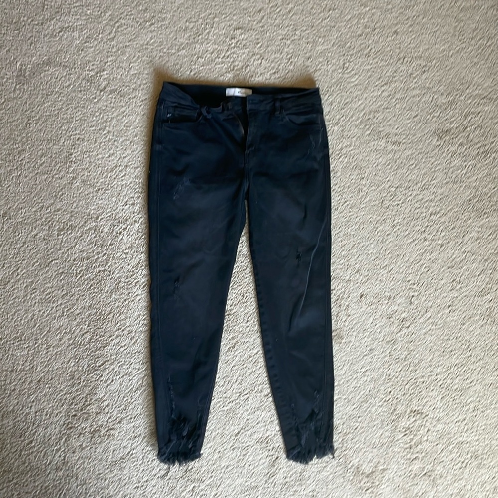 KanCan Black Skinny Jeans w/ rough edge